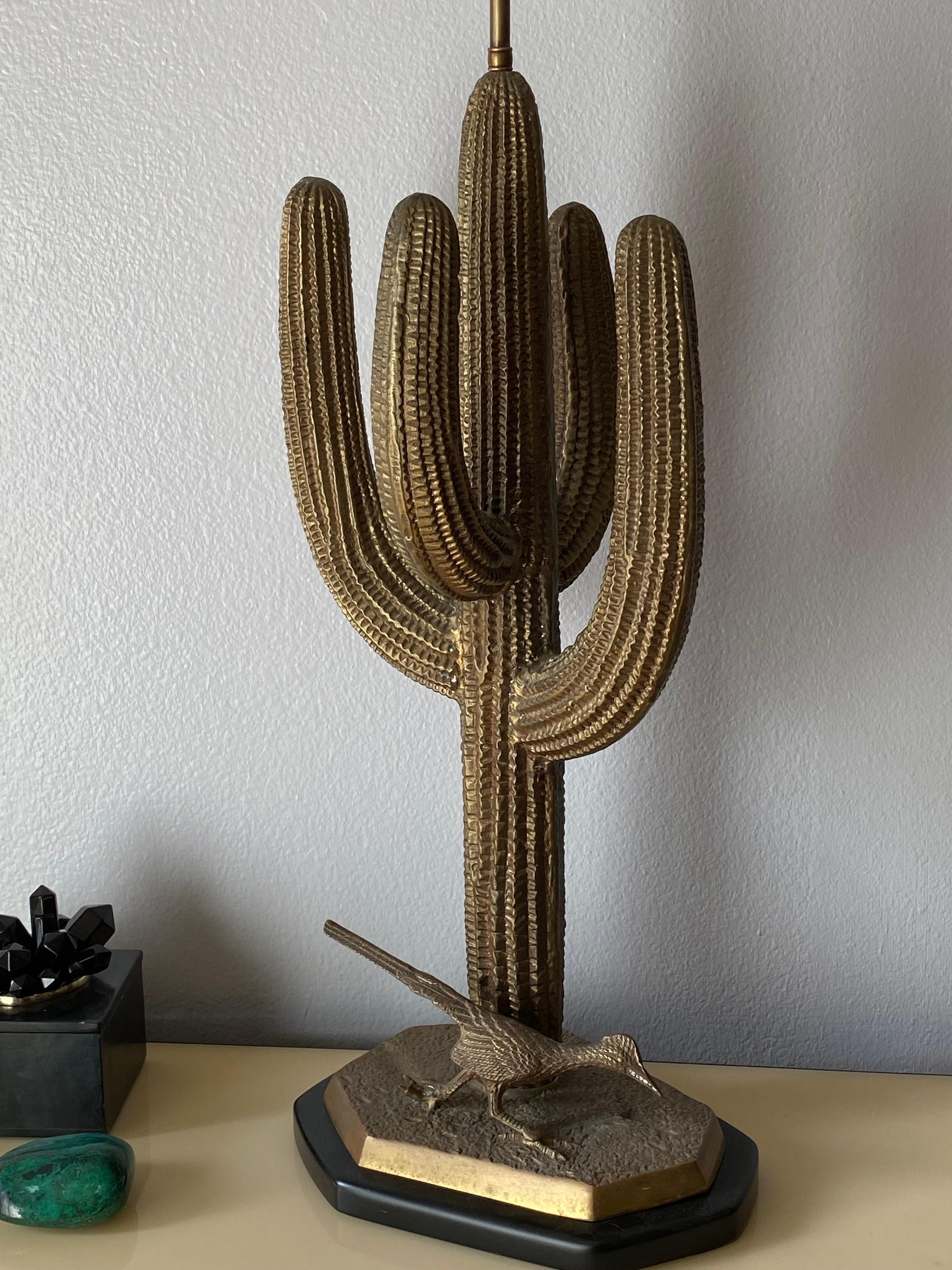 Brass Saguaro Cactus Lamp For Sale 2