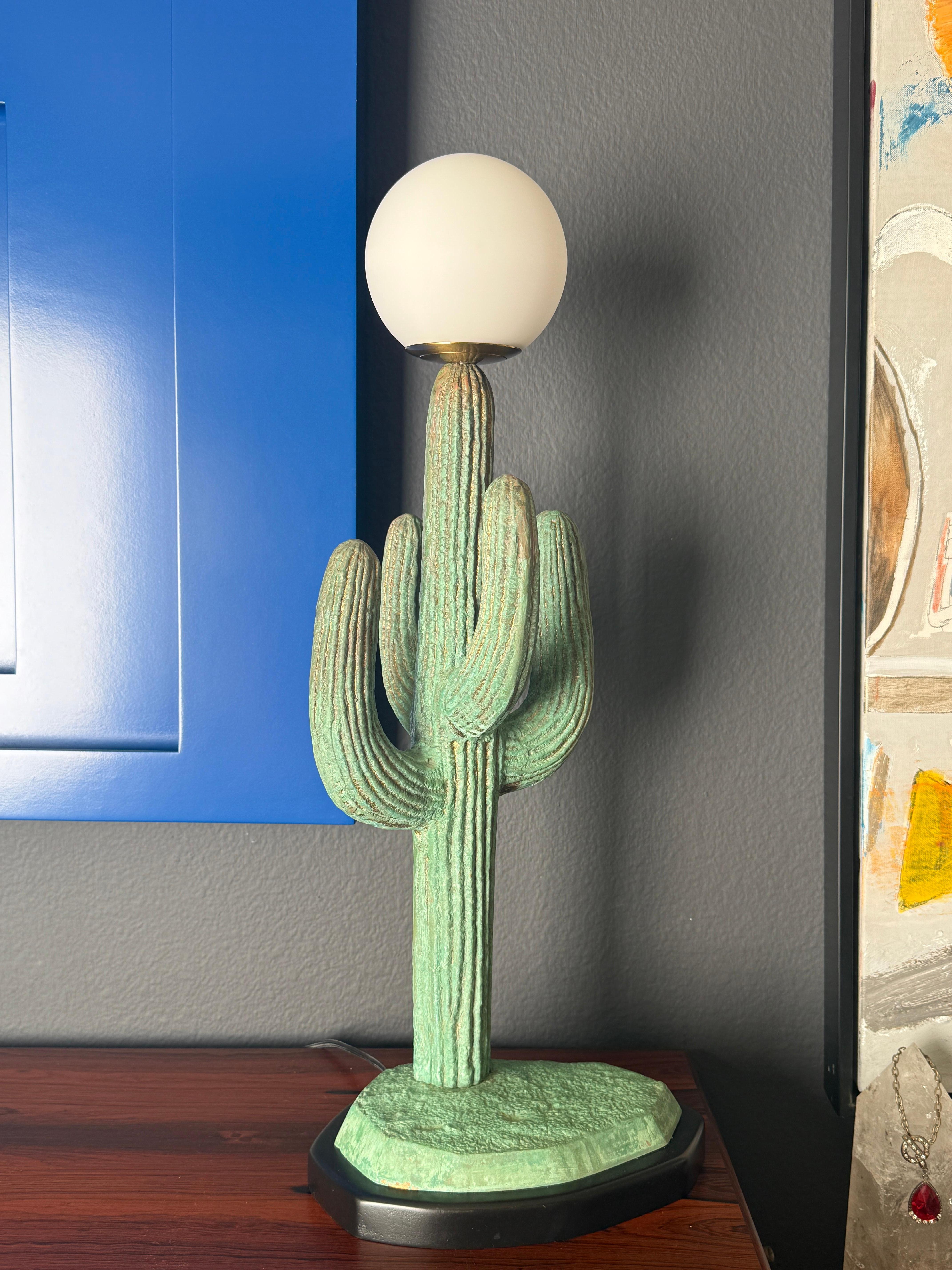 Lampada a cactus Saguaro in ottone in vendita 7