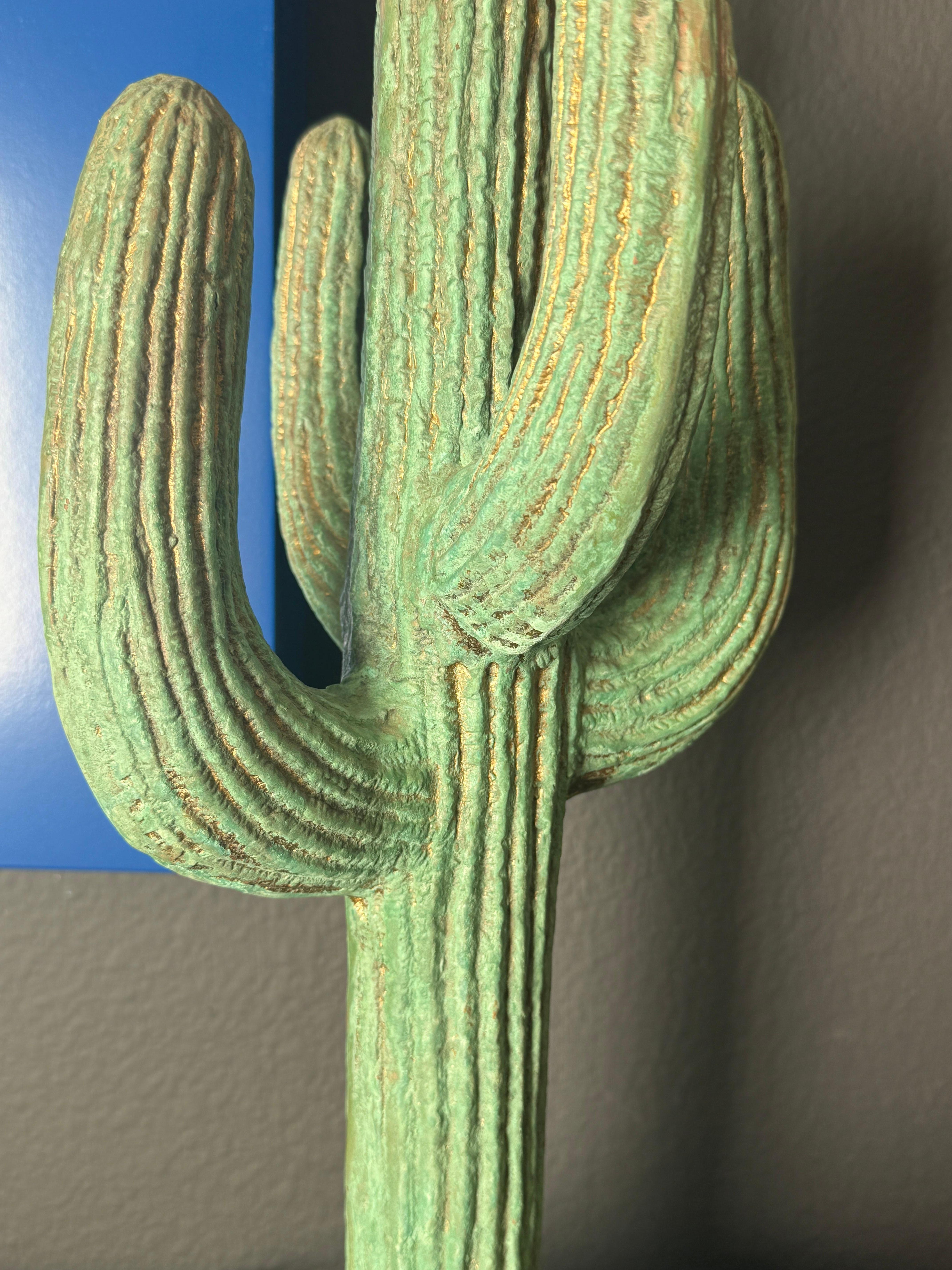 Lampada a cactus Saguaro in ottone in vendita 9