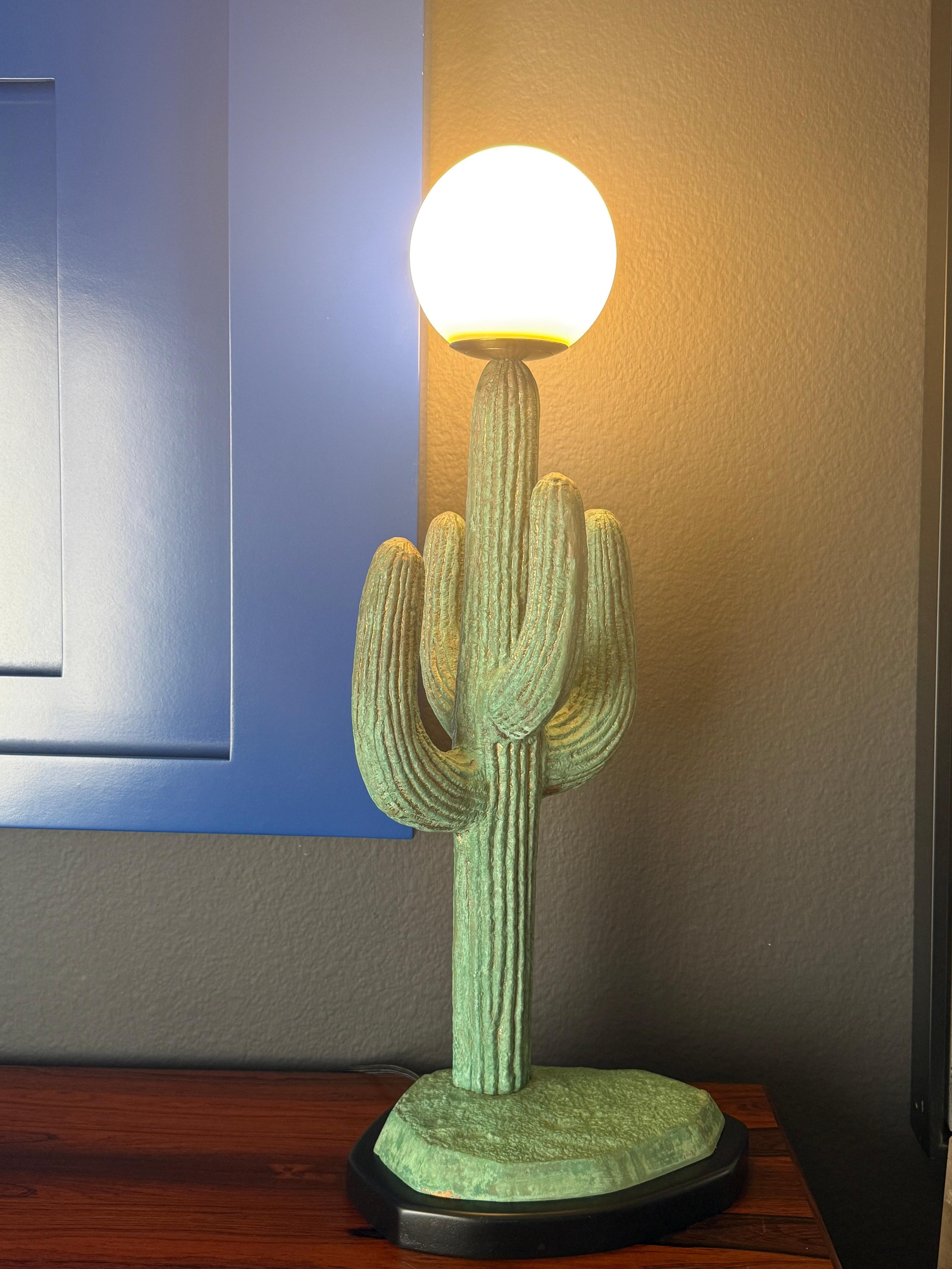 Lampada a cactus Saguaro in ottone in vendita 11