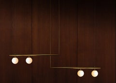 Brass Satellite 2 + 2 Pending Light by Paul Matter