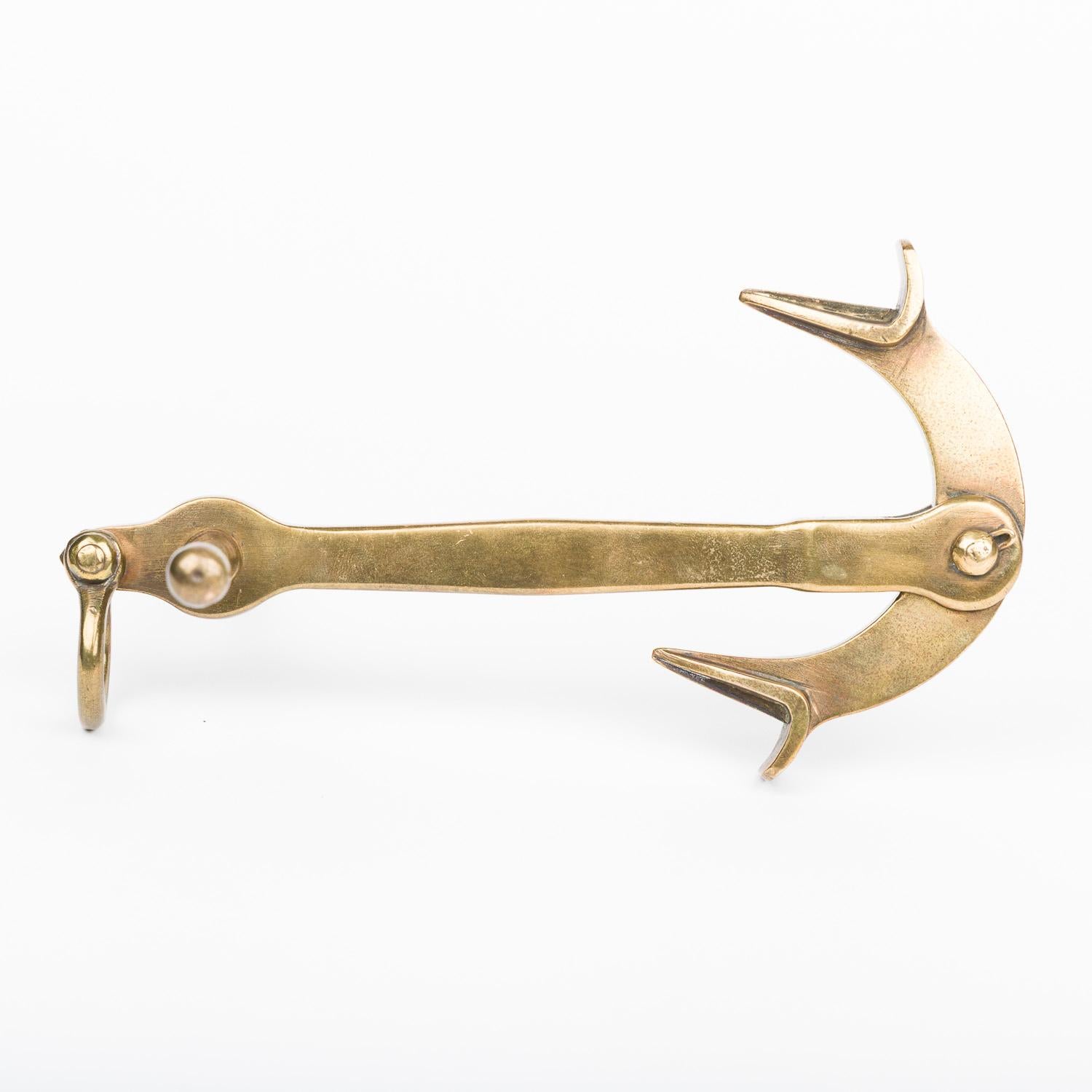 19th Century Brass scale model of a W. H. Porter & Co patent anchor For Sale