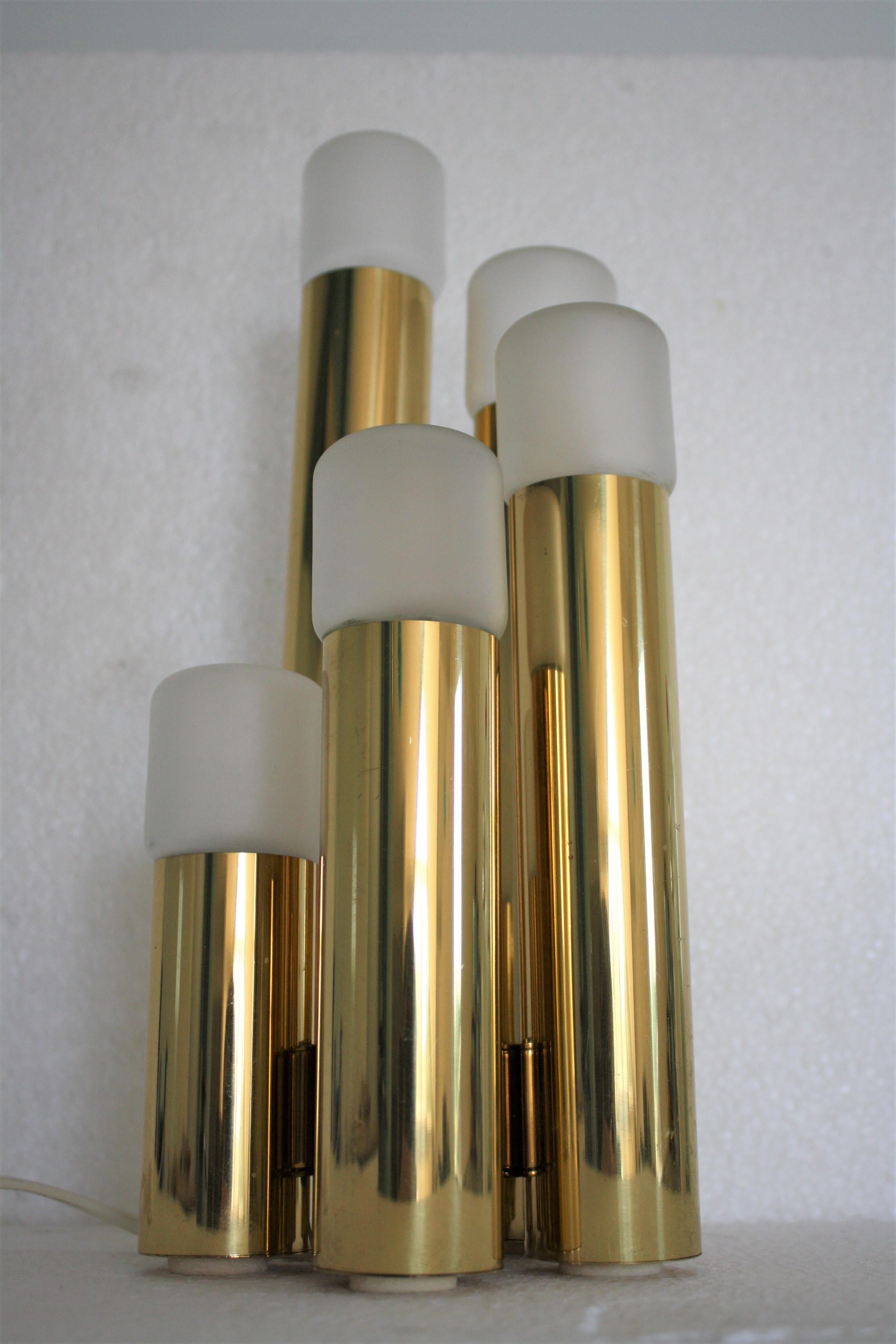 Brass Sciolari Table Lamp, 1970s In Excellent Condition In HEVERLEE, BE