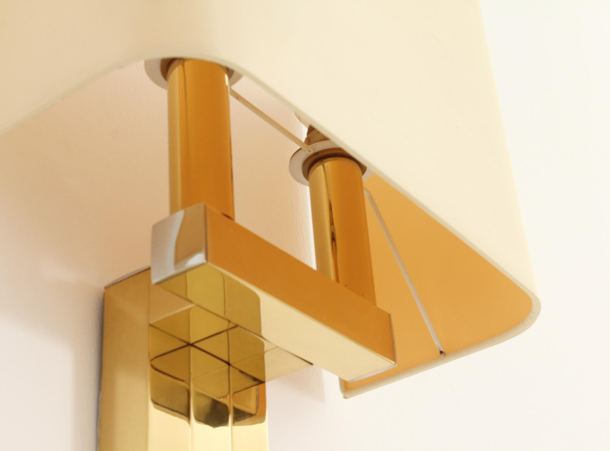 Brass Sconce by Lumica, Spain, 1970's For Sale 1