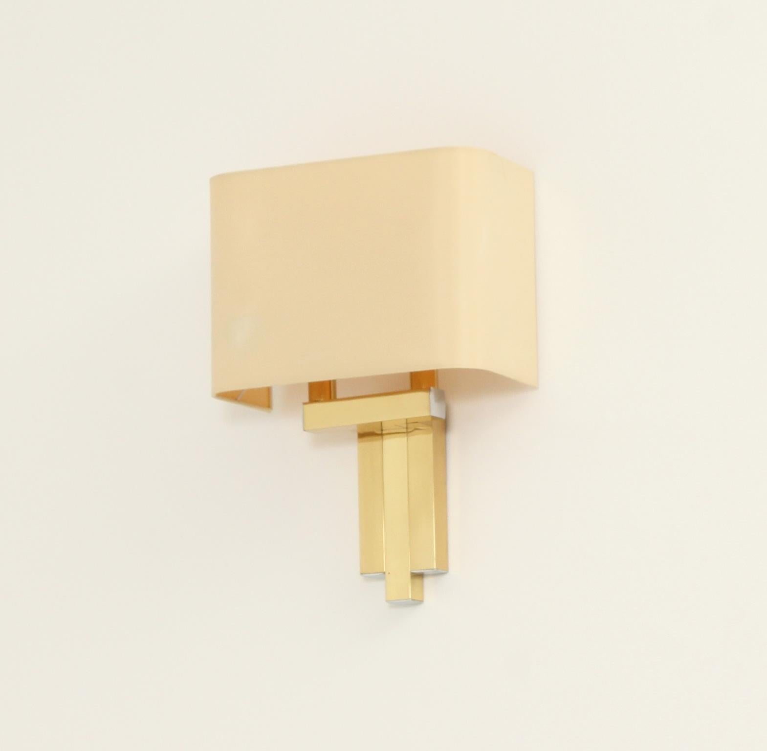 Brass Sconce by Lumica, Spain, 1970's For Sale 3