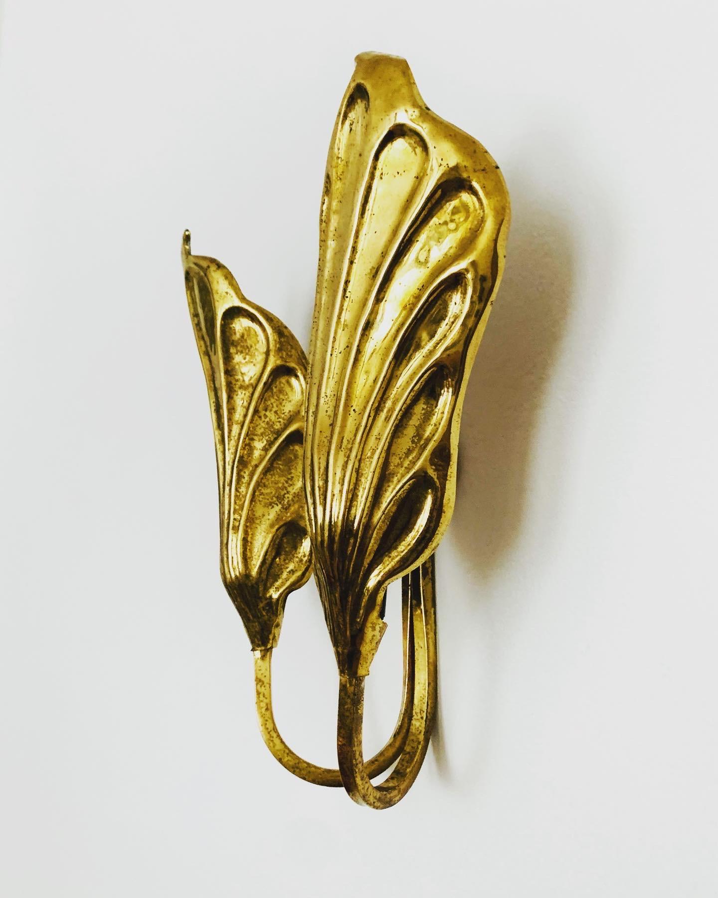 Brass Sconce by Tommaso Barbi In Good Condition For Sale In München, DE