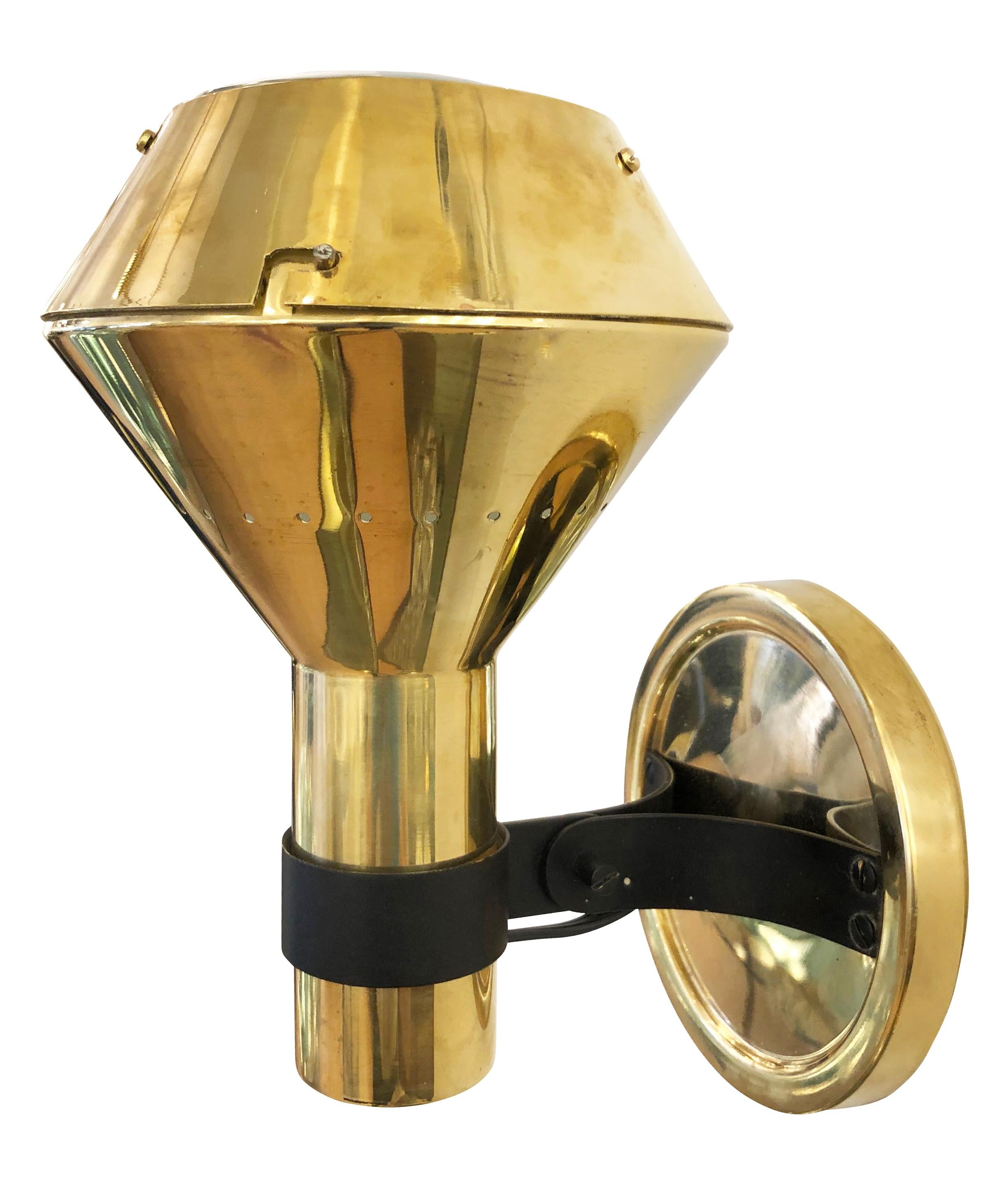 Mid-20th Century Brass Sconces by Candle, 3 Pairs Available For Sale