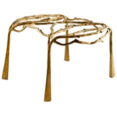 Brass Sculpted Coffee Table, Complexity, Misaya