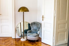 Brass Sculpted Floor Lamp "Art Deco" by Brajak Vitberg