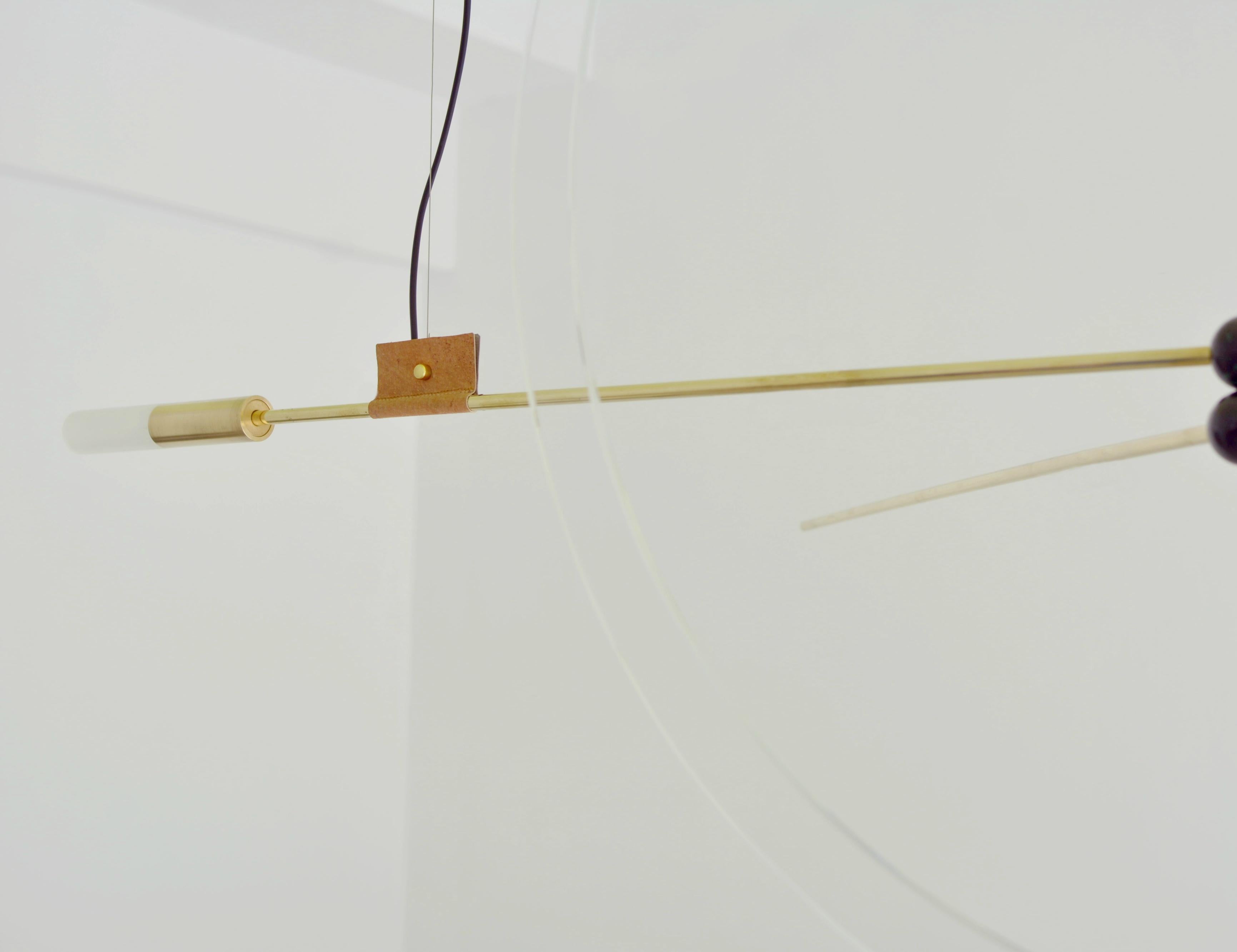 Brass Sculpted Light Suspension, Opus X – Periclis Frementitis In New Condition In Geneve, CH