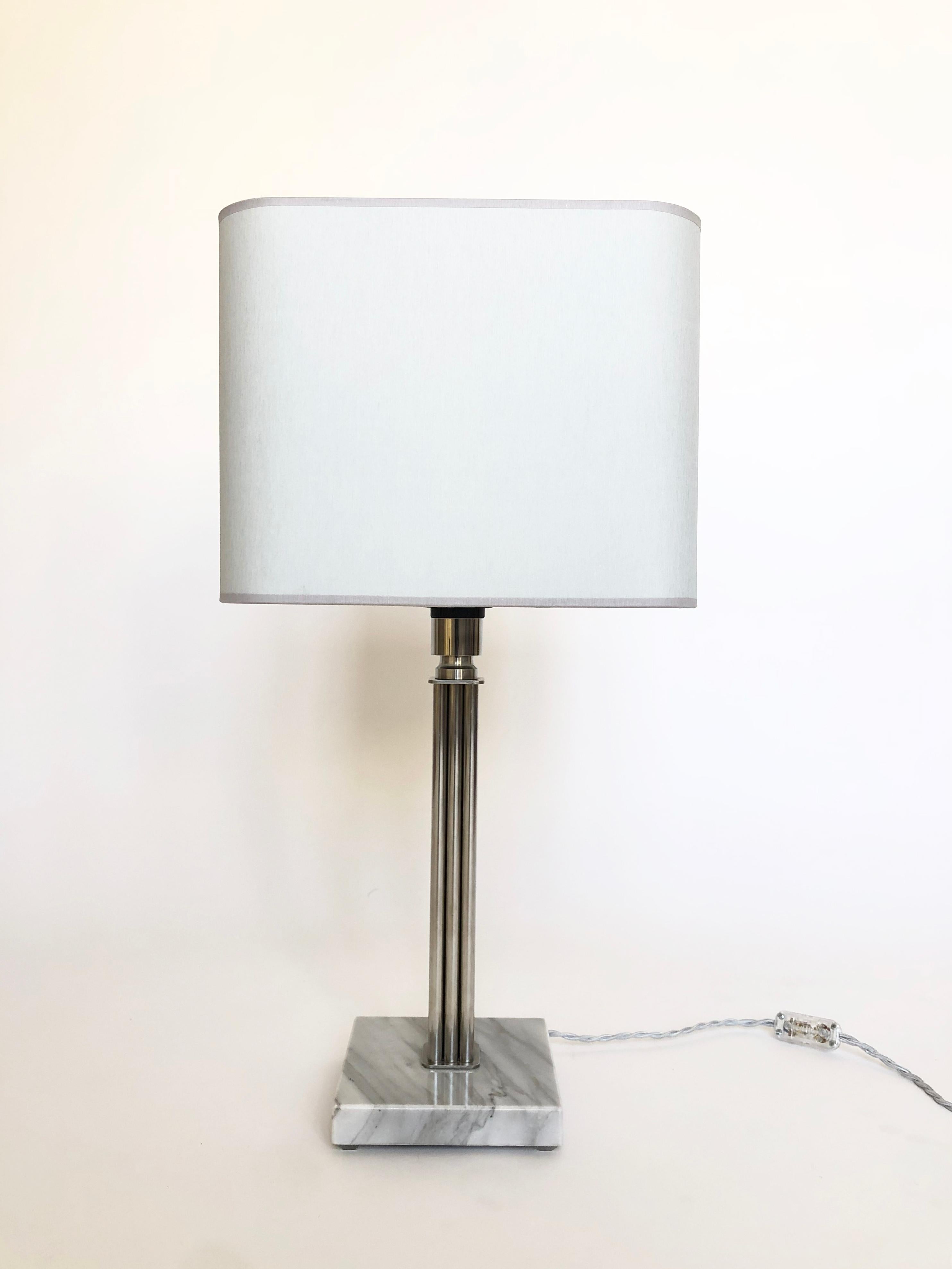 Modern Brass Sculpted Table Lamp by Brajak Vitberg