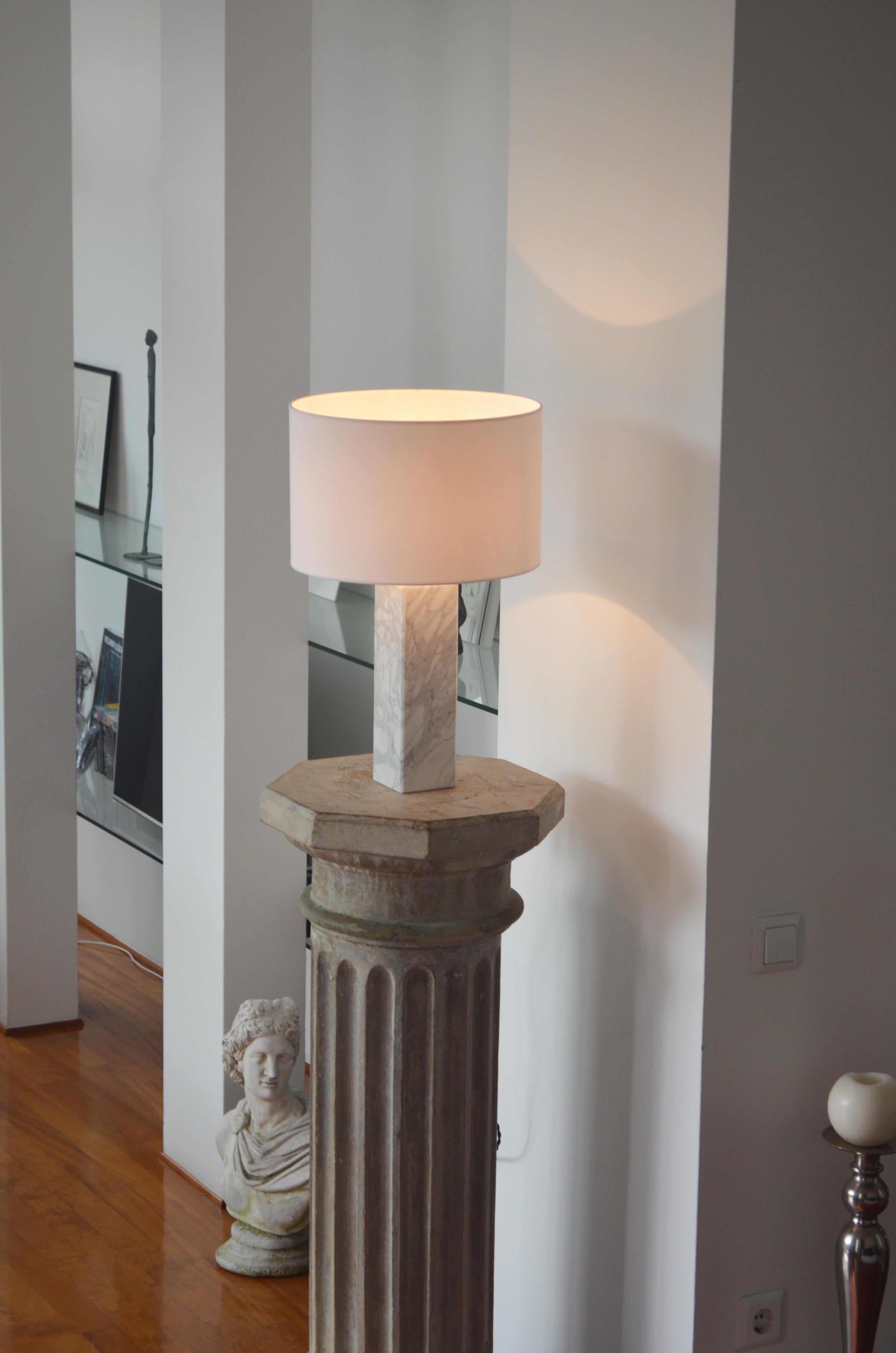 Modern Brass Sculpted Table Lamp by Brajak Vitberg For Sale