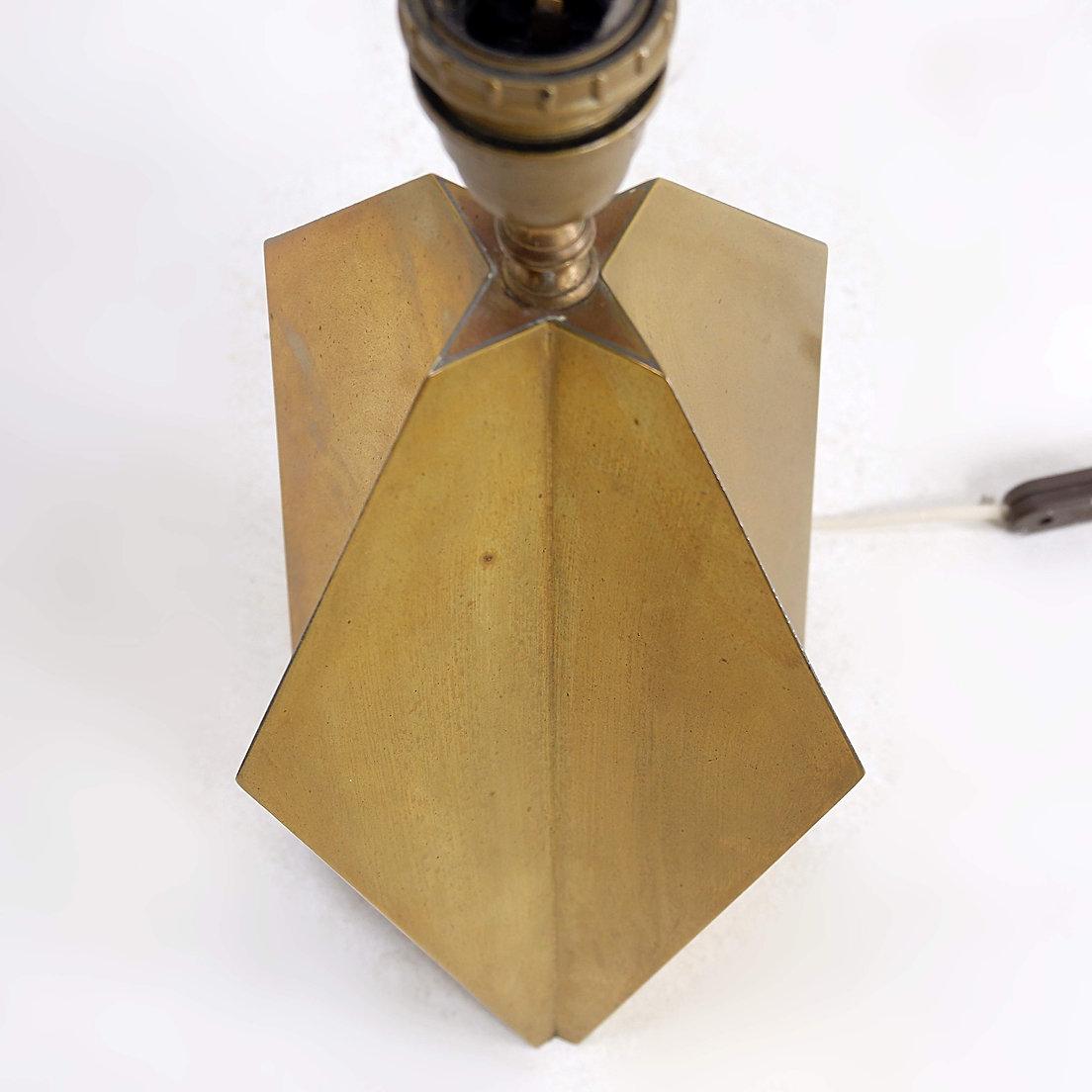 Brass Sculptural Table Lamp - 1960s In Good Condition For Sale In Linkebeek, BE