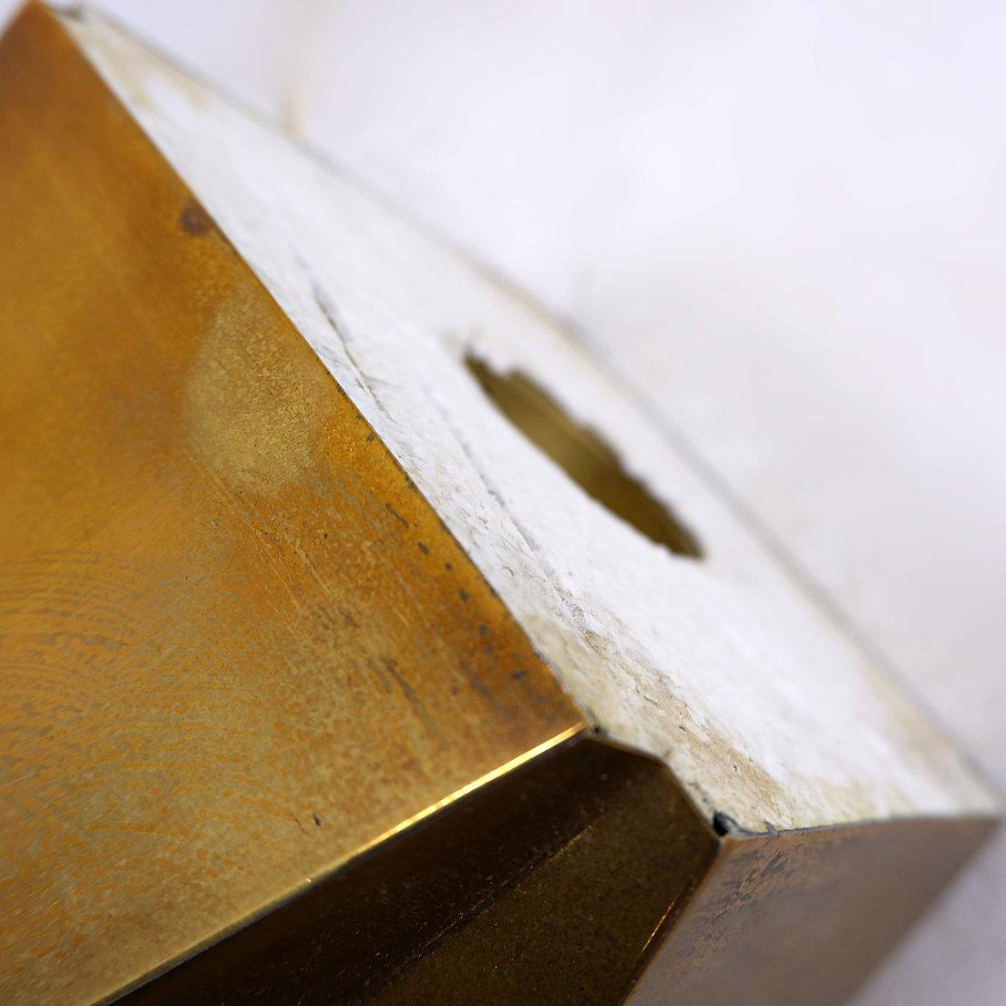 Brass Sculptural Table Lamp - 1960s For Sale 2