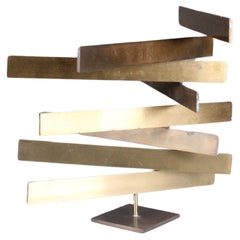 Used Brass Sculpture, Bilico, Victor Simonetti, Simon Gavina, 1969