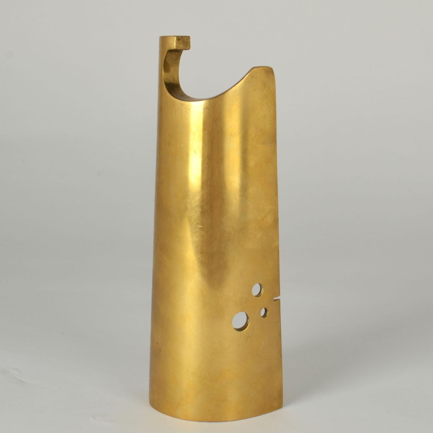 Mid-Century moderno Scultura in ottone di figura astratta degli anni '70 in vendita