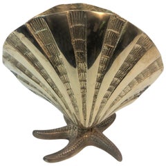 Brass Sea Shell on Starfish Base