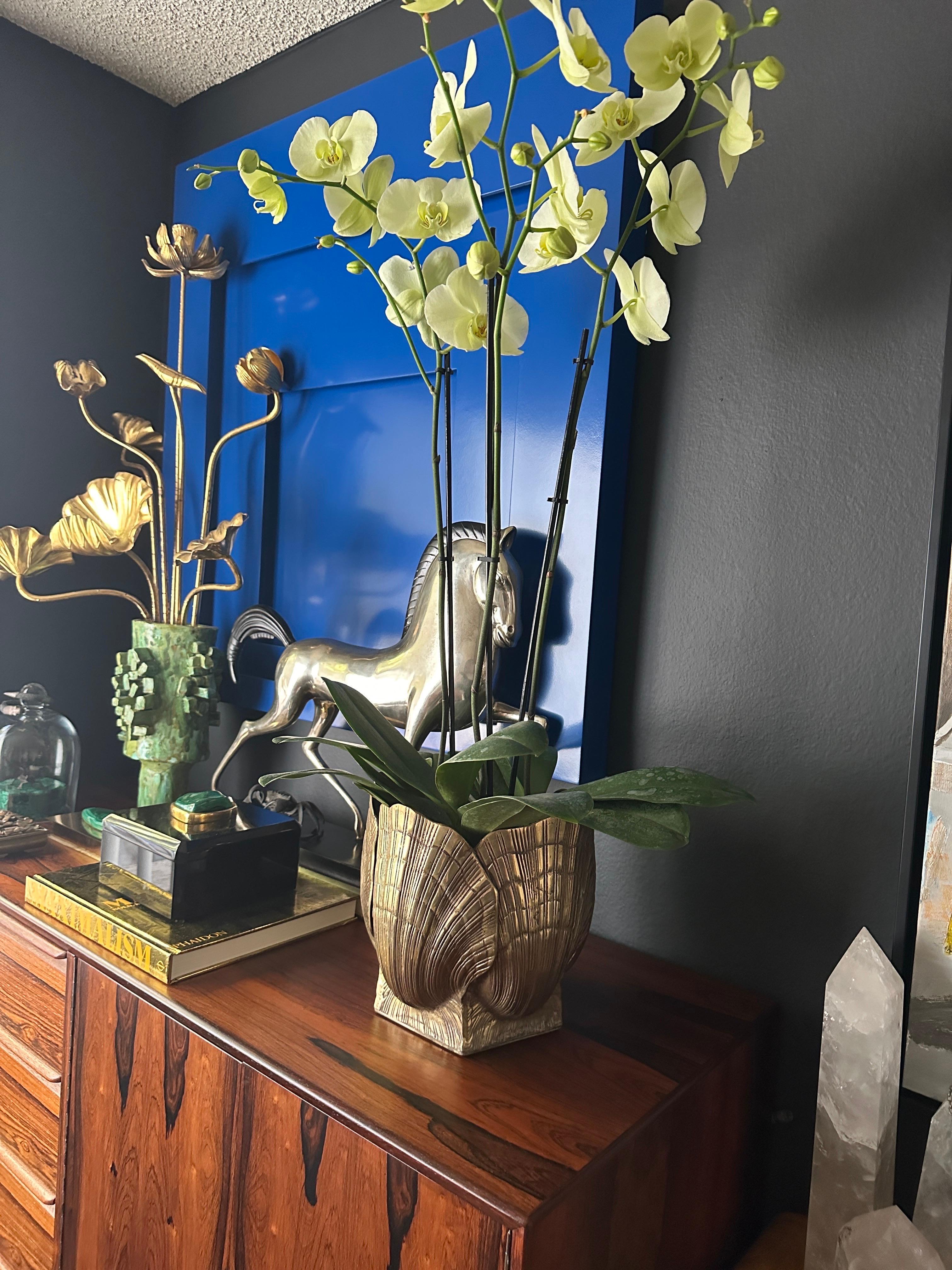 Brass Sea Shell Planter 5