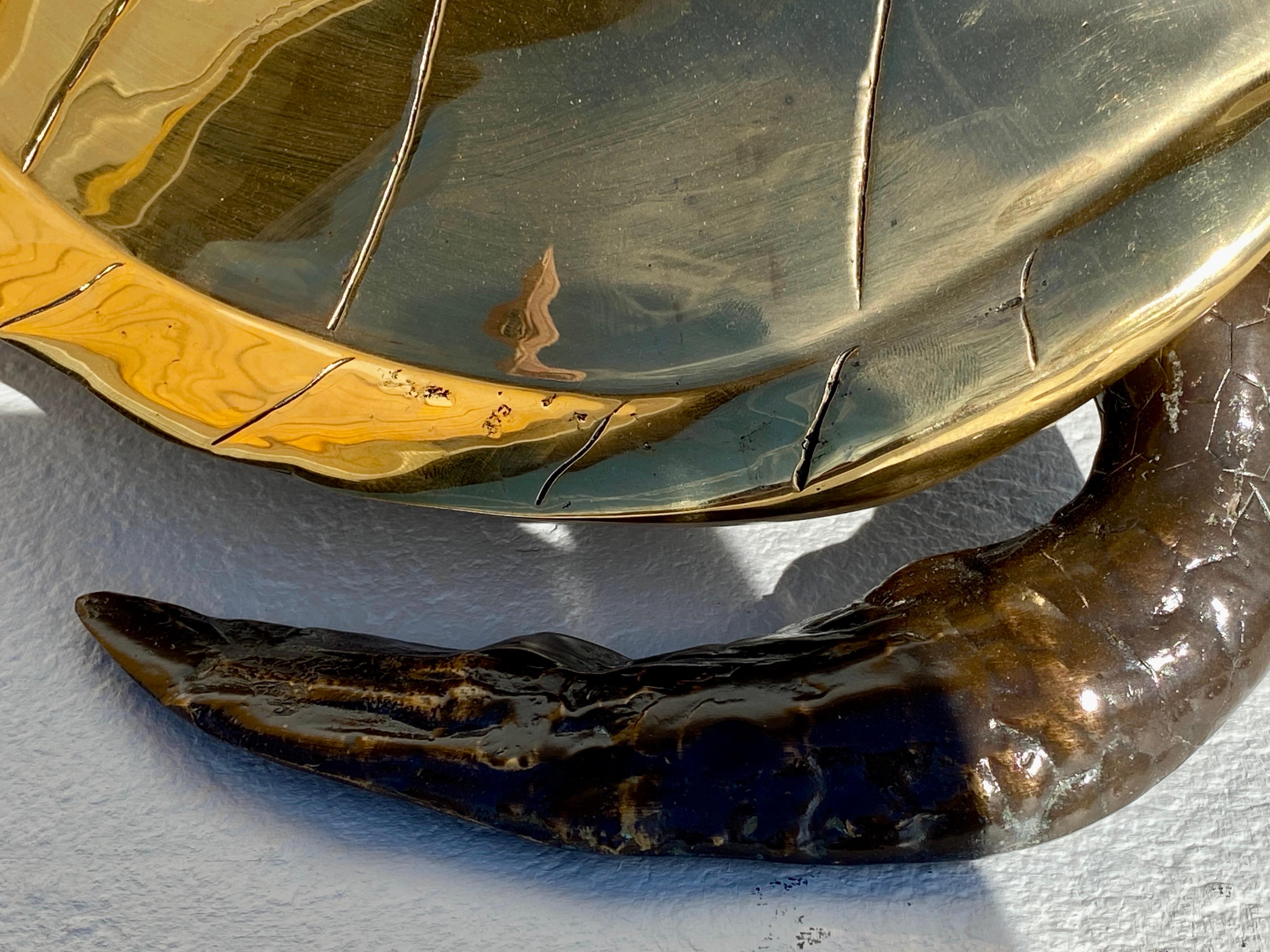 Brass Sea Turtle Sculpture / Box  For Sale 5