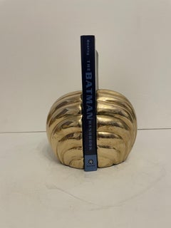 Brass Seashell Bookends