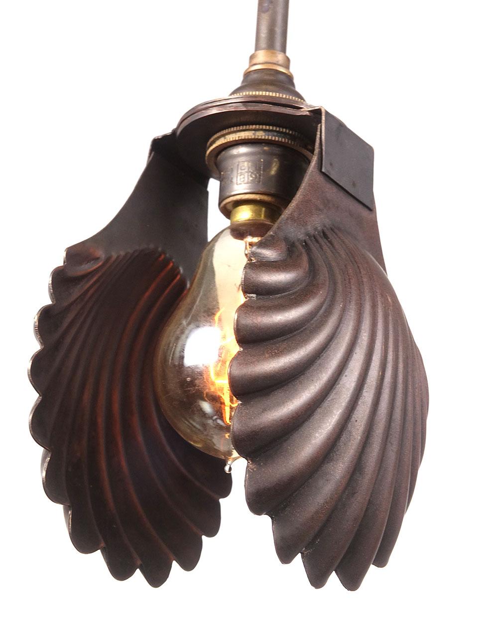 Baroque Brass Seashell Pendents For Sale