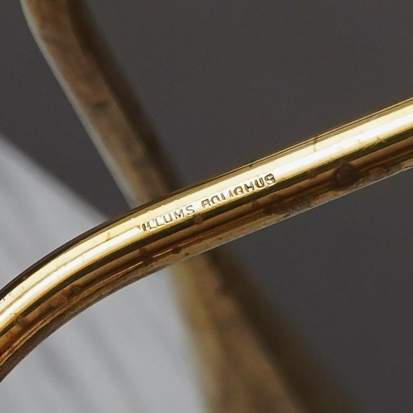 Brass Serpentine Candlestick by Illums Bolighus. Denmark, 1950s For Sale 4