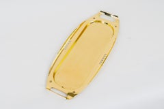 Brass Serving Plate by Argentor 'Marked' Vienna Around 1920s