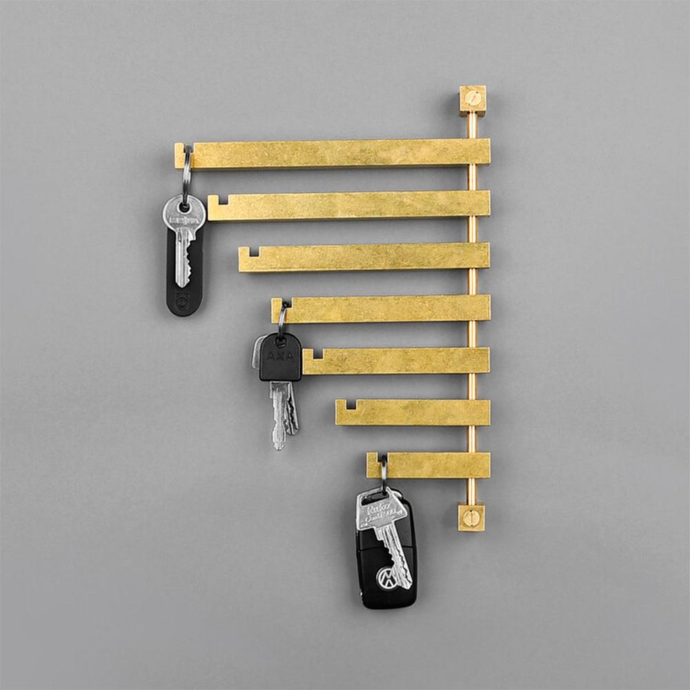 Brass Seven Coat Rack by OxDenmarq In New Condition In Geneve, CH