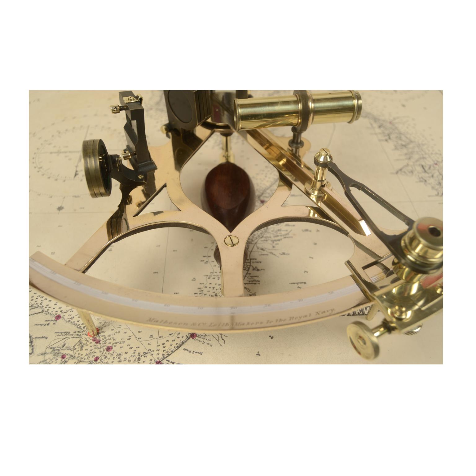 Brass Sextant from the Second Half of the 19th Century by Matheson & Co 10