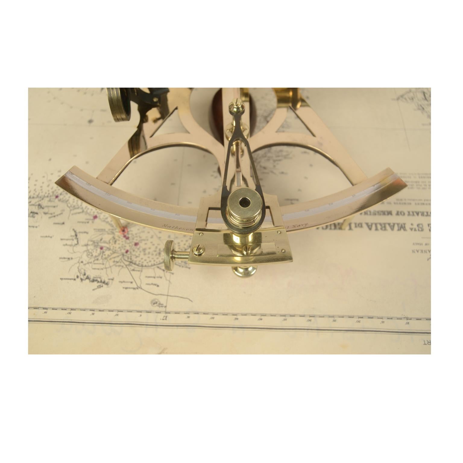 Brass Sextant from the Second Half of the 19th Century by Matheson & Co 11