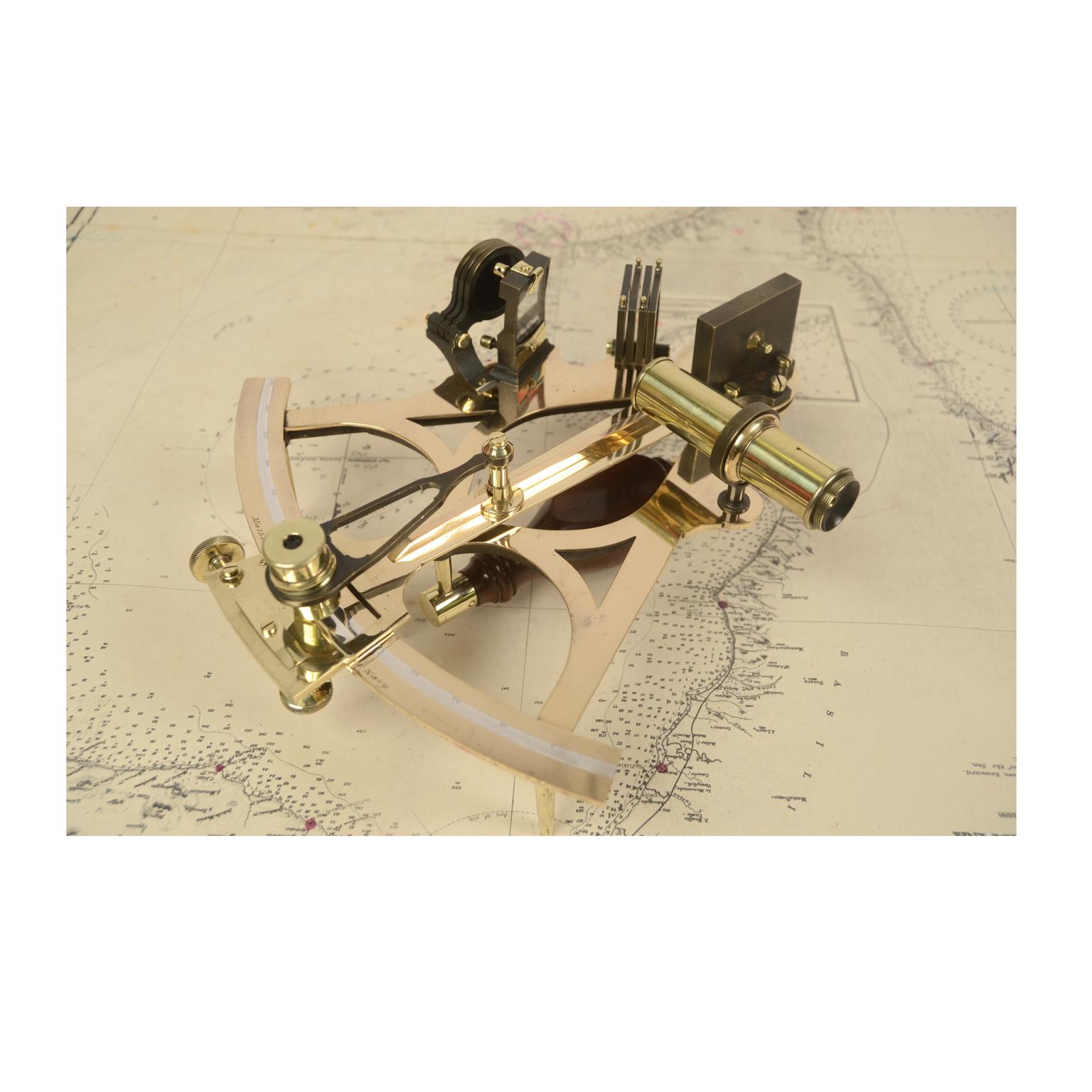 Mid-19th Century Brass Sextant from the Second Half of the 19th Century by Matheson & Co