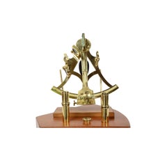 Brass Sextant Signed W.R Williams Dock St. Newport from the Mid-19th Century
