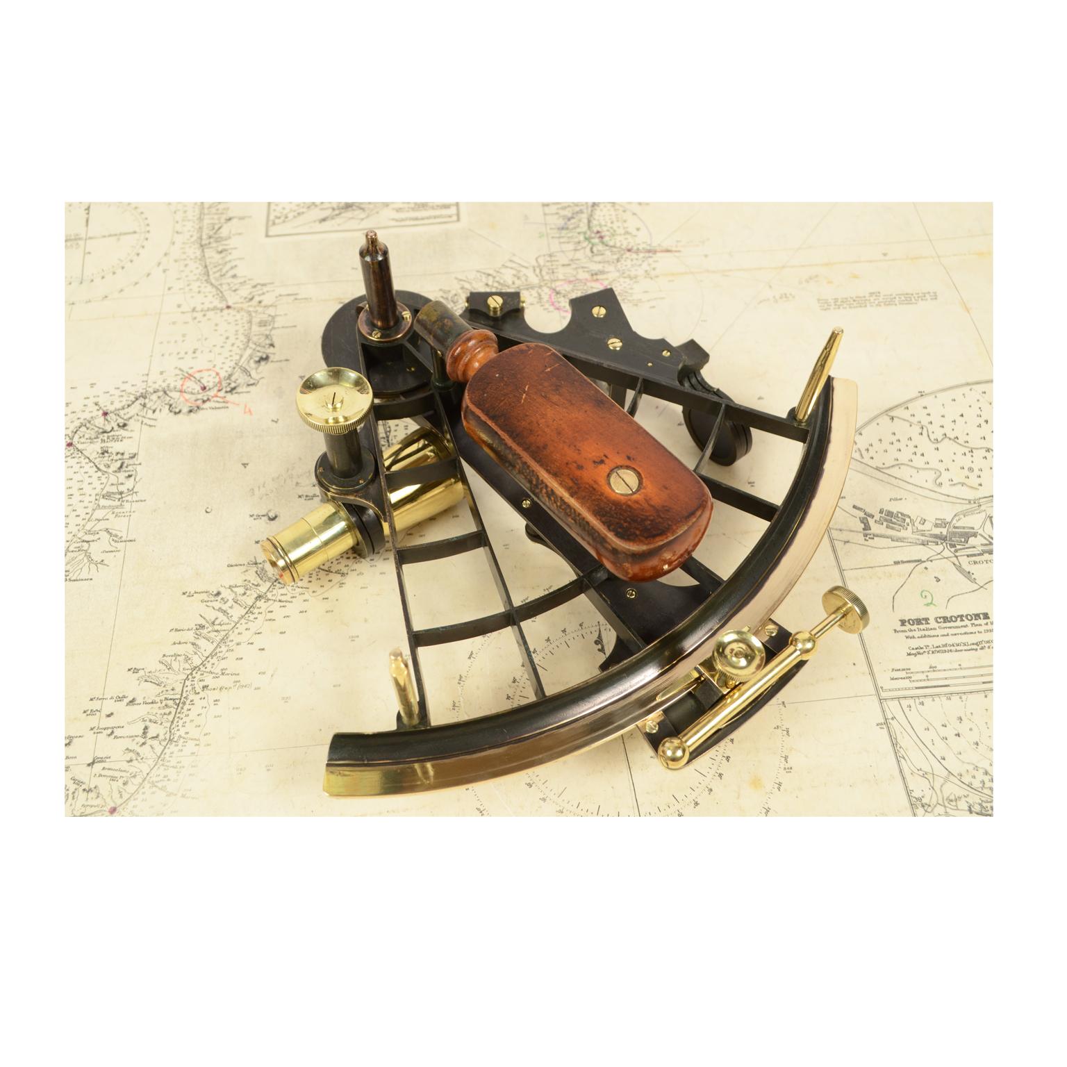 Brass Sextant Trinity House Prize HMS Conway Liverpool 6
