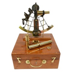 Used Brass Sextant Trinity House Prize HMS Conway Liverpool