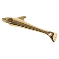 Vintage Brass Shark Bottle Opener