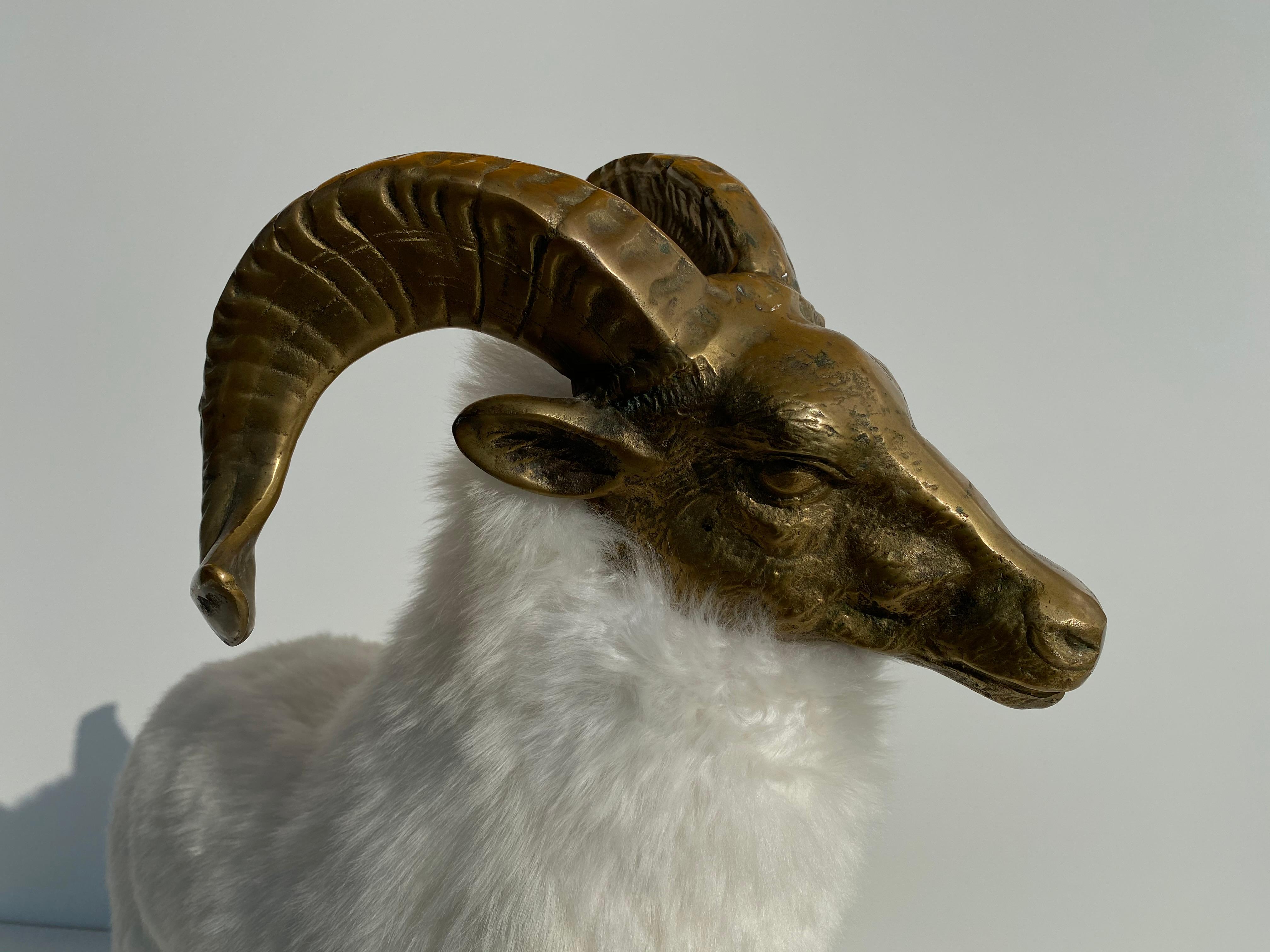 Brass Sheep or Ram Sculpture 1