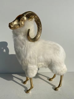 Brass Sheep Sculpture