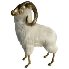 Brass Sheep Sculpture