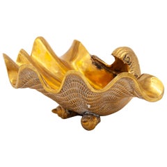 Brass Shell Catch All with Small Shell Feet