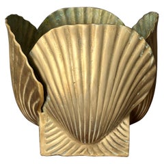 Brass Shell Planter