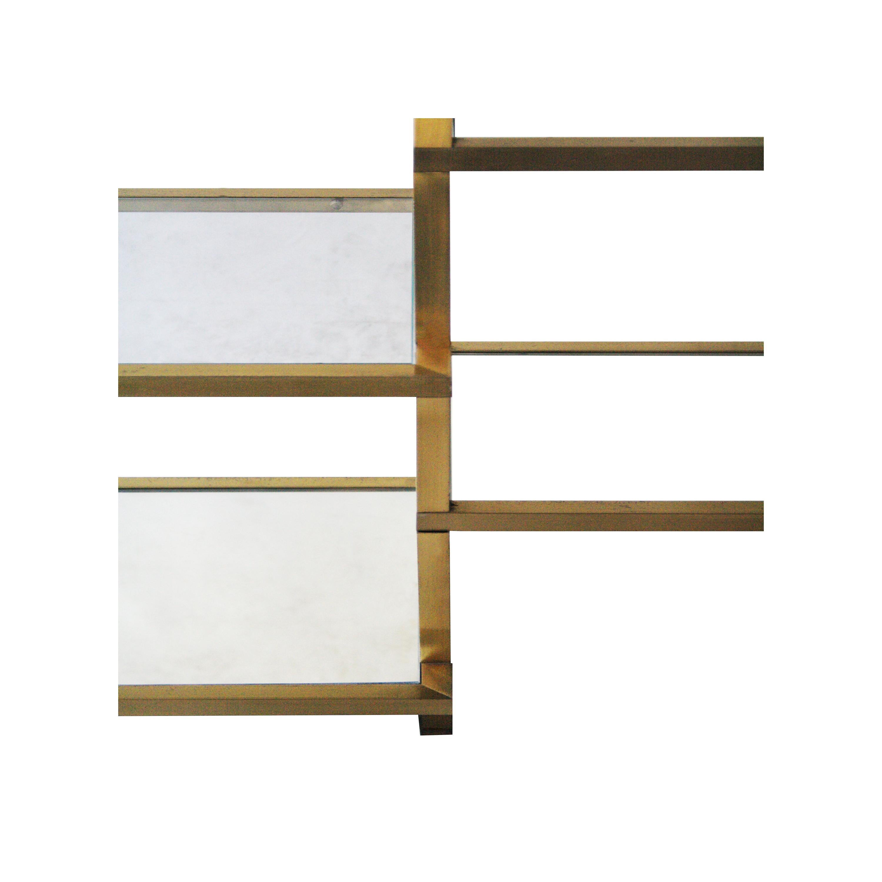 Late 20th Century Brass Shelving, France, 1970