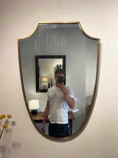 Brass Shield Mirror