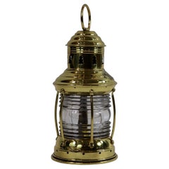 Vintage Brass Ships Anchor Lantern by Perko