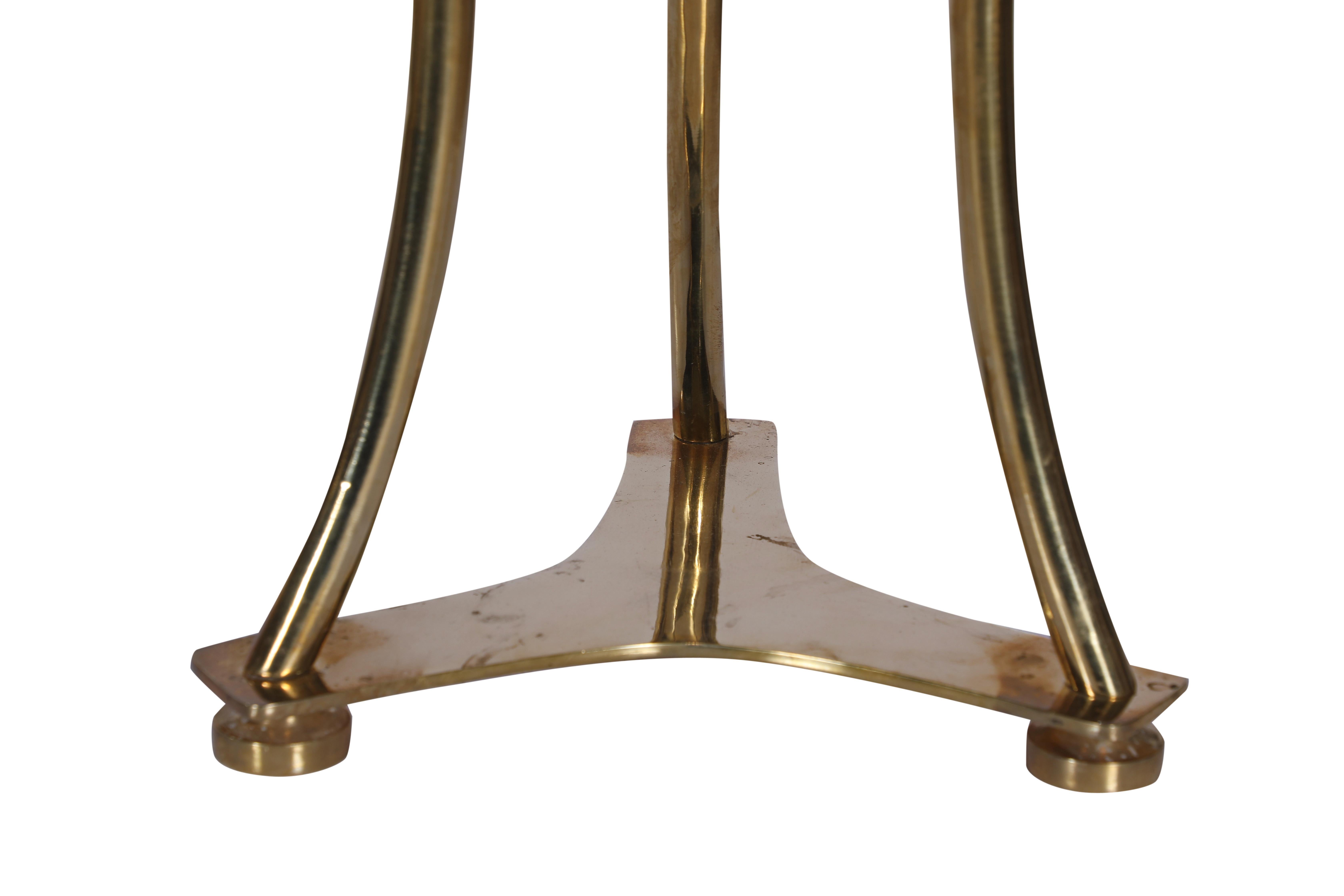20th Century Brass Ship's Cassens & Plath Compass, Converted to Side Table, English, 1970s