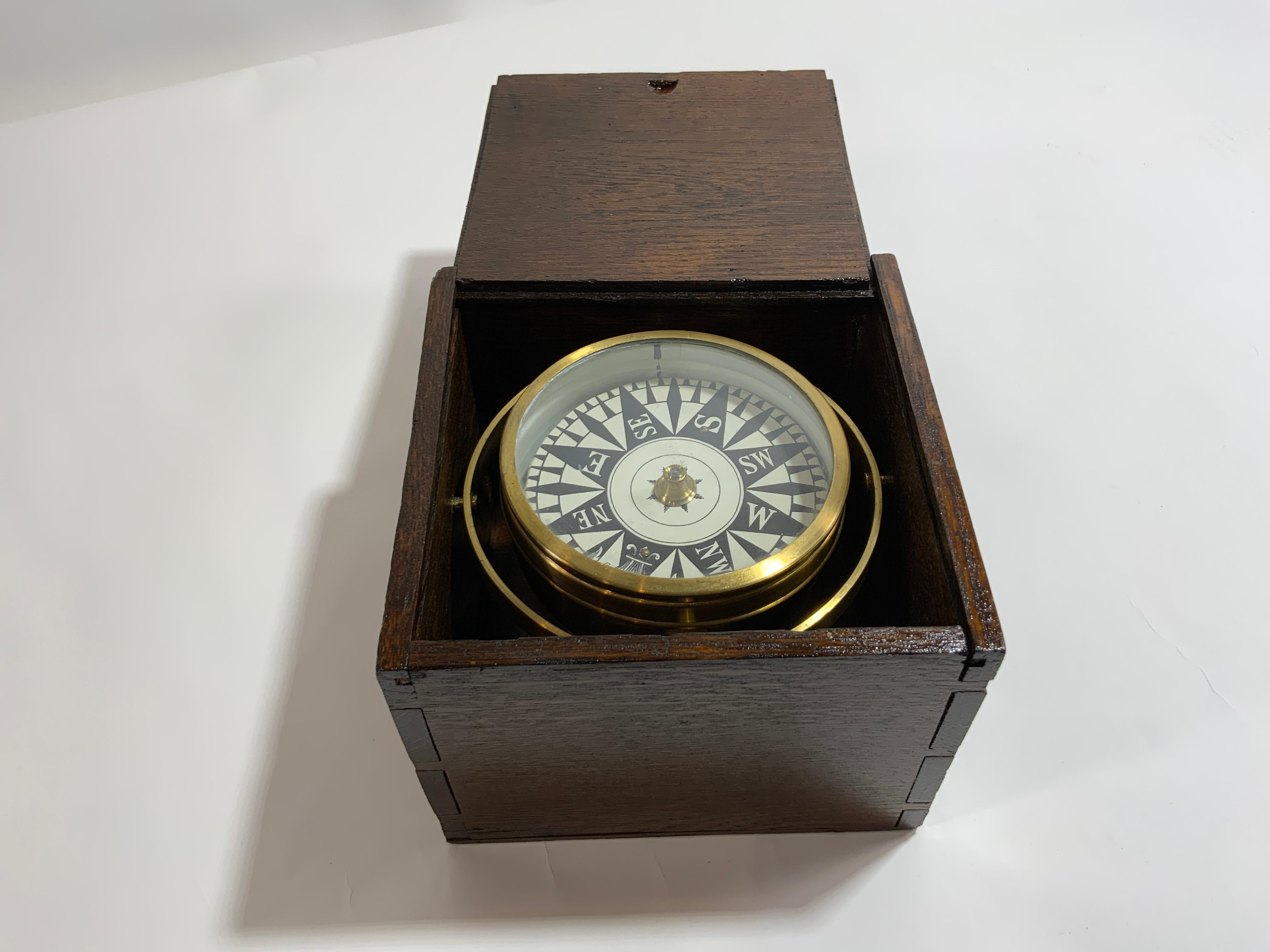 antique marine compass