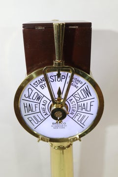 Brass Ships Engine Order Telegraph