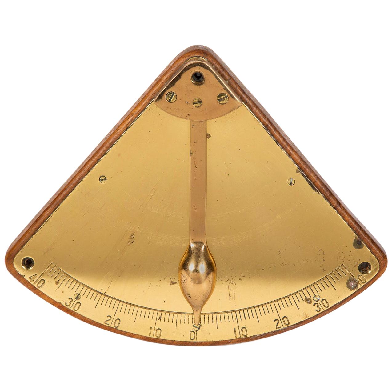 Traditional Inclinometer Brass 111mm Diameter 