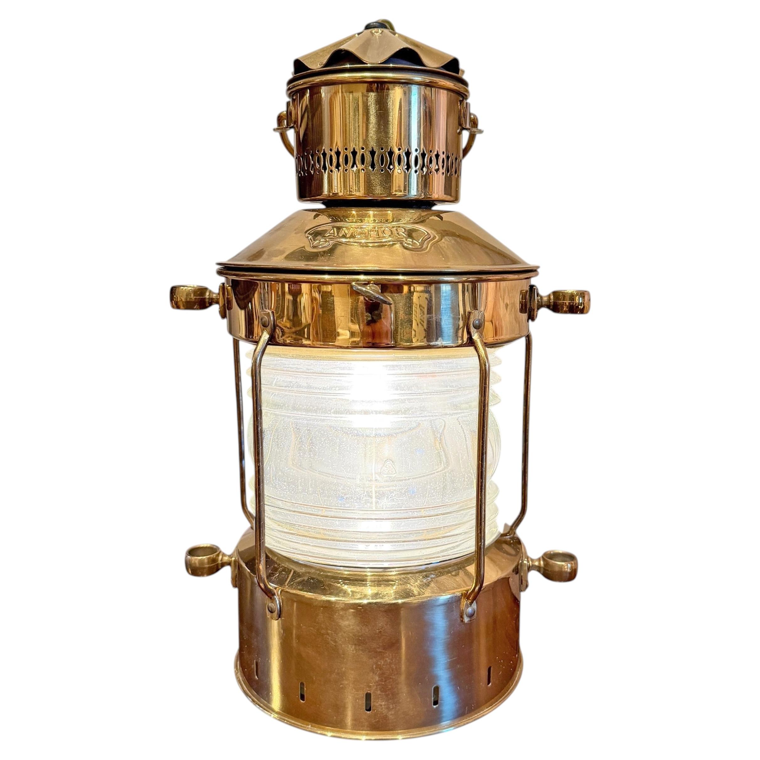 Brass Ship's Lantern Pendant Light