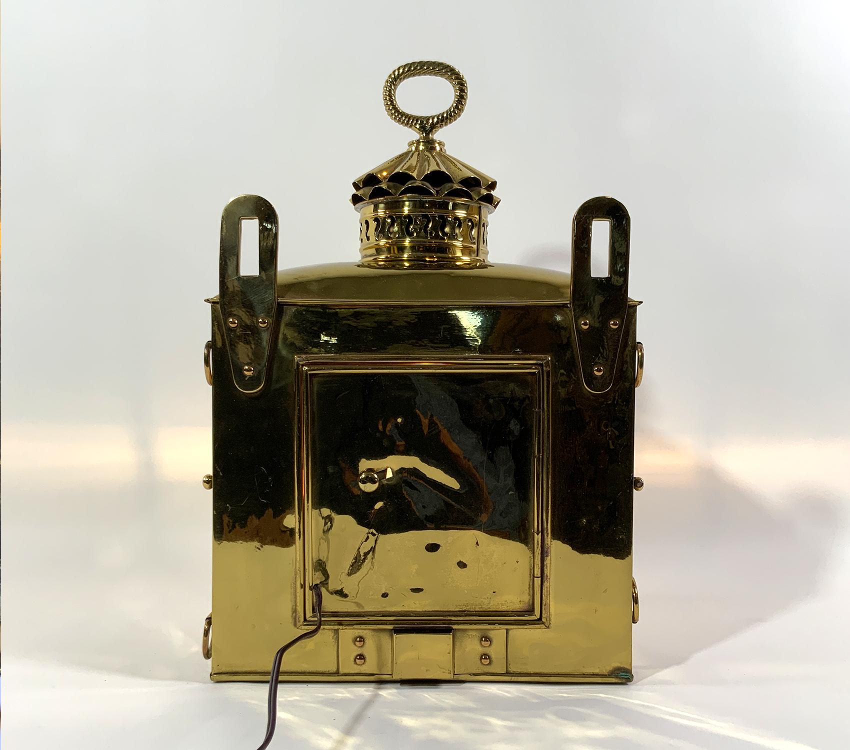 Mid-19th Century Brass Ships Masthead Lantern For Sale