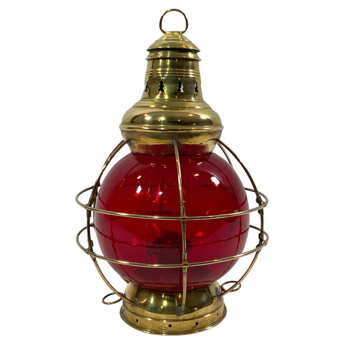 Brass Ships Onion Lantern For Sale